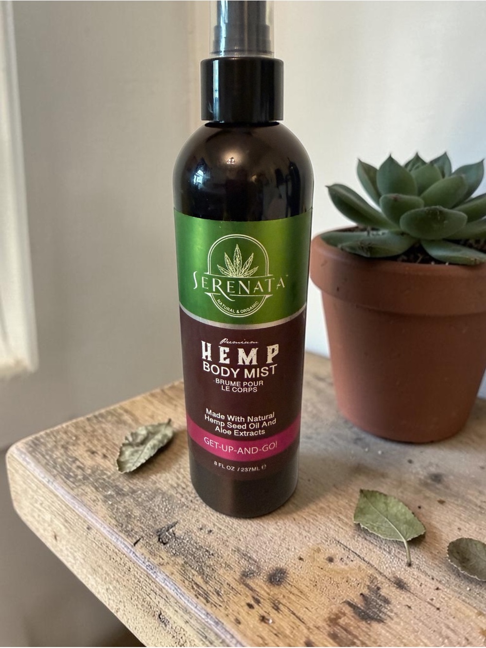 Hemp Body Mist — get up and go 8 Fl oz